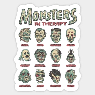 Monsters in therapy Sticker